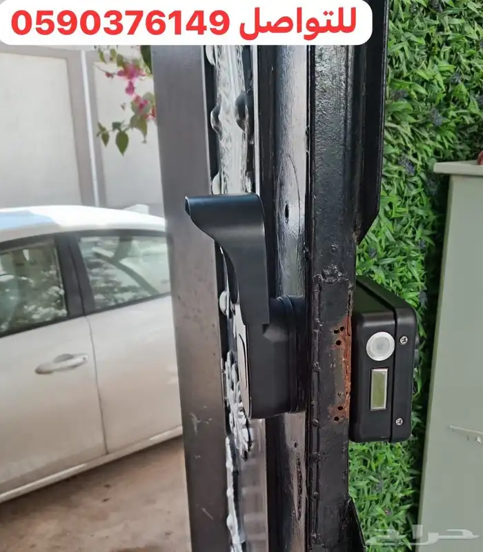 قفل ذكي خارجي قفل باب حديد خارجي قفل باب ضد المياه 0