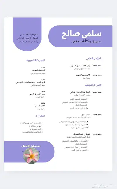 تصميم سيره ذاتيه احترافيه 0