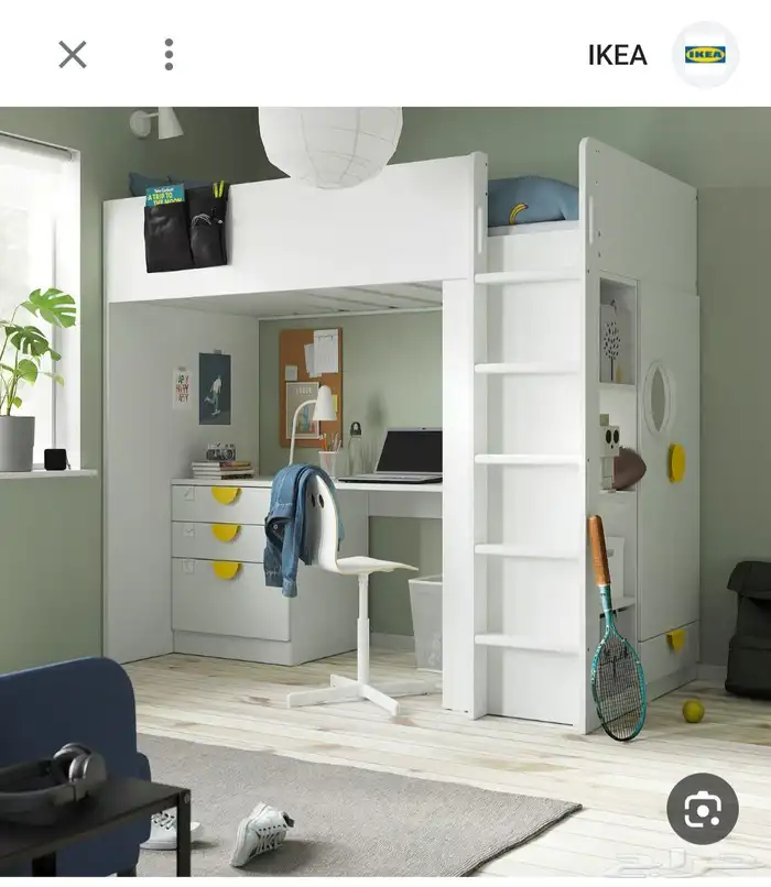 ايكيا 3 سراير دورين مع مكتبة 0