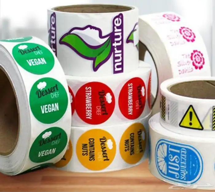 استيكرات مطبوعة جميع المقاسات والاحجام 0