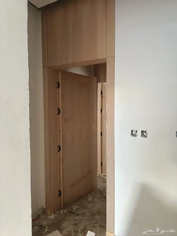 ابواب خشب سنديان جوز مغنو 1