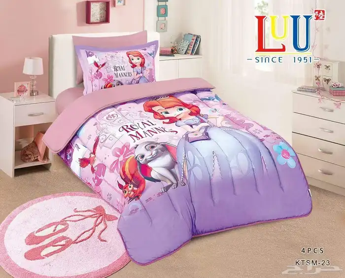 مفارش رسومات اطفال 4 قطع 7