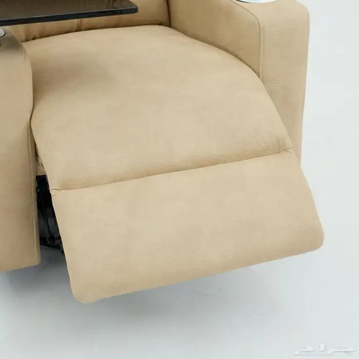 كرسي استرخاء سينمائي هزاز ودوار مع طاولة لابتوب وحامل اكواب 1