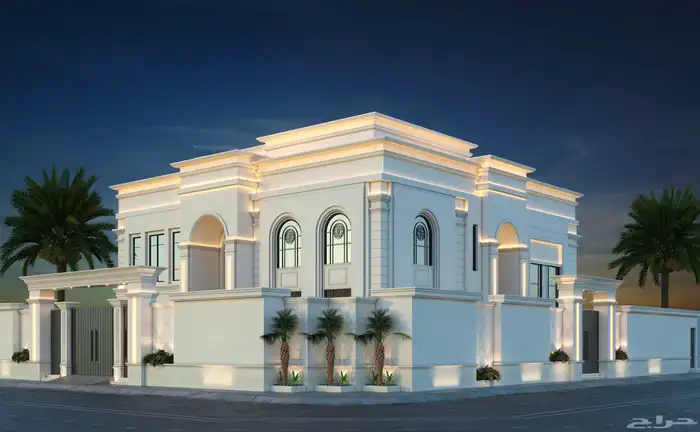 تصميم واجهات 3Dmax نيوكلاسيك 0