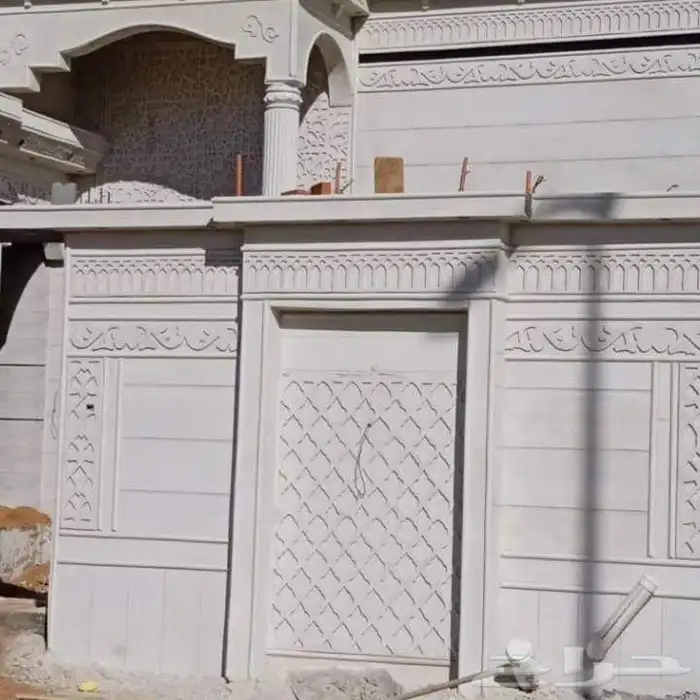 أعمال ديكور خارجي بديل الحجر لياسه ملونه 17