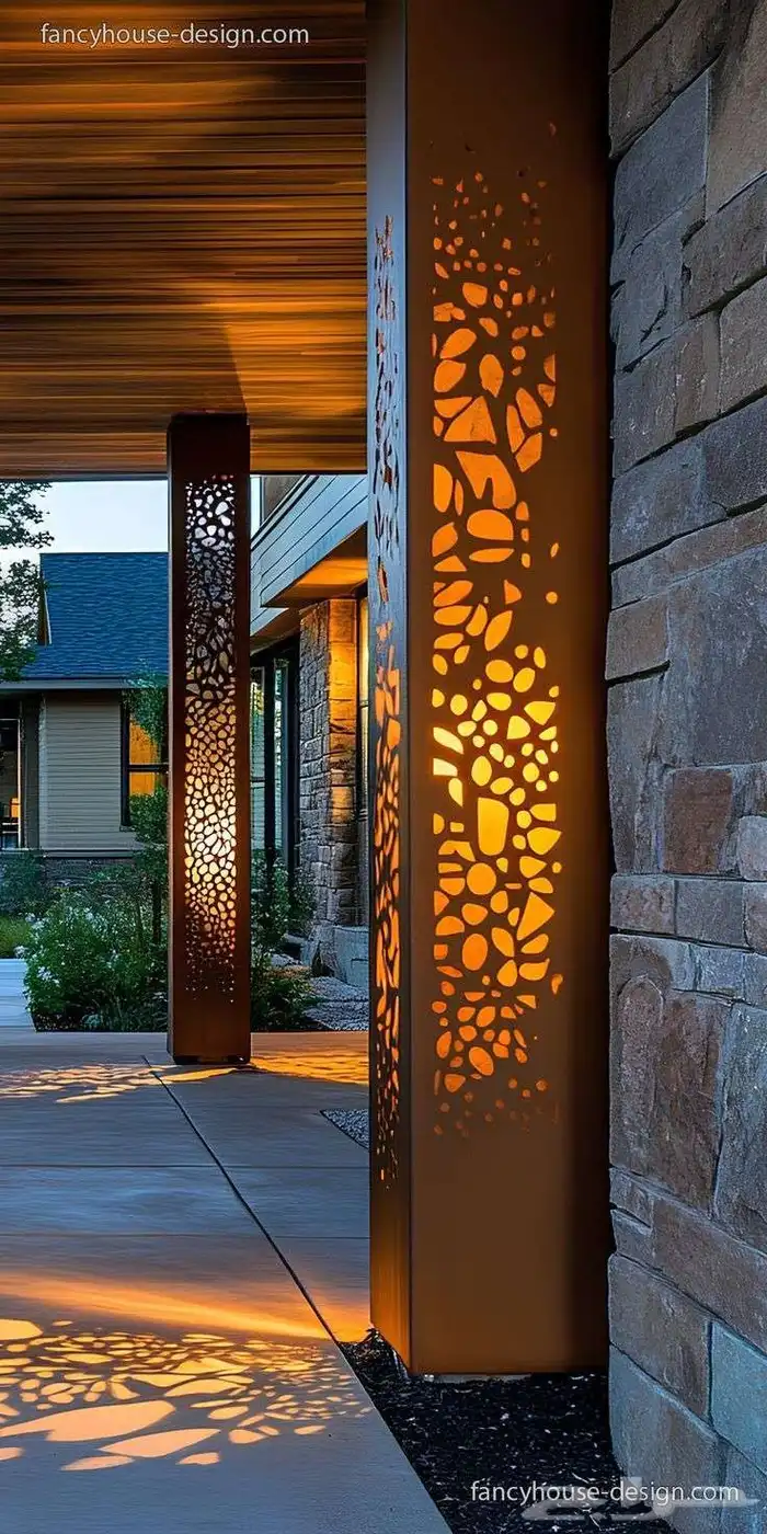 عامود انارة ديكوري 7