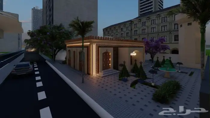 تصميم واجهات مسجد طراز اسلامي طبعا 1
