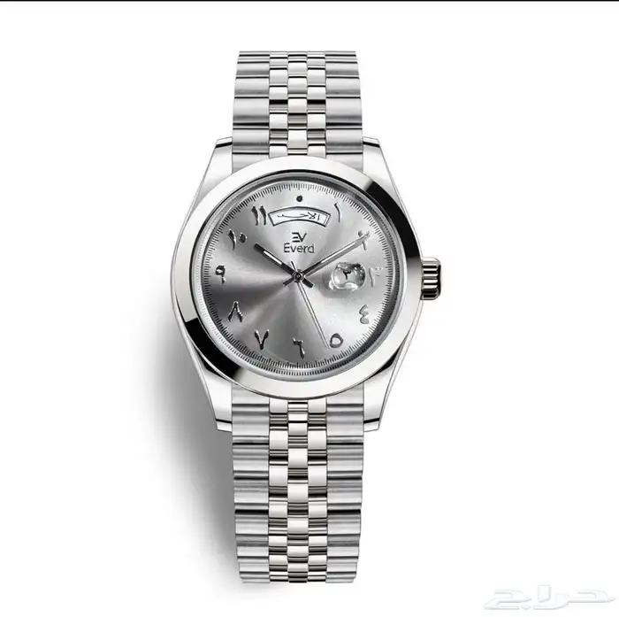 متجر_كاتشي ساعة ايفرد رجالية موديل رولكس تاريخ ويوم 1