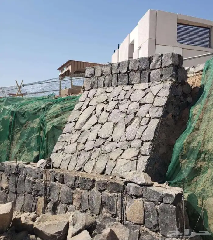 ممرات رباريب جدران احواض للنخل احجار نهريه 6