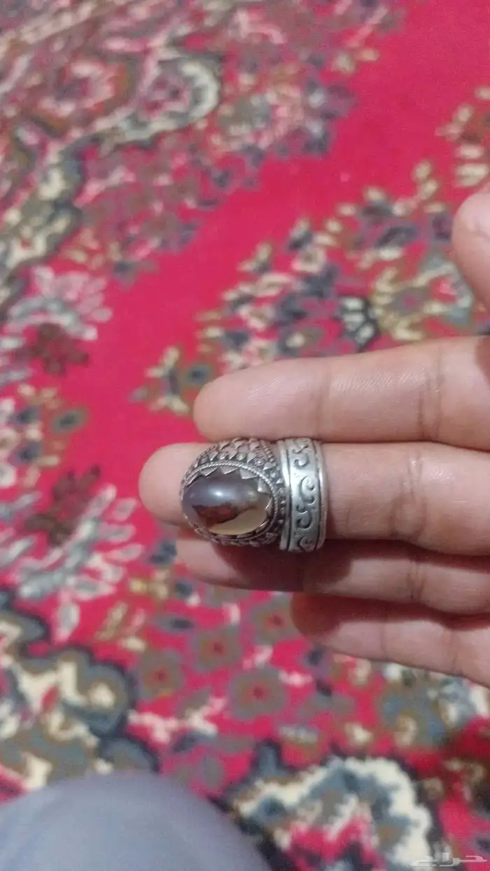 خاتم ودبله فضه للبيع 1
