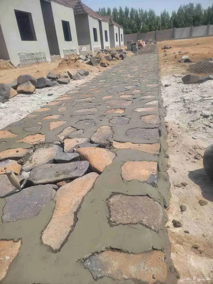 ممرات رباريب جدران احواض للنخل احجار نهريه 0