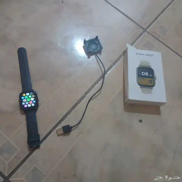 السلام وعليكم اعرض لكم ساعة ذكية ب60 والصامل بعطيه الساعه 50 6