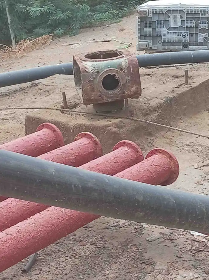 يوجد معانا طرمبة كبراري اطالي الصنع وتسع مواسير مع الطارة 2