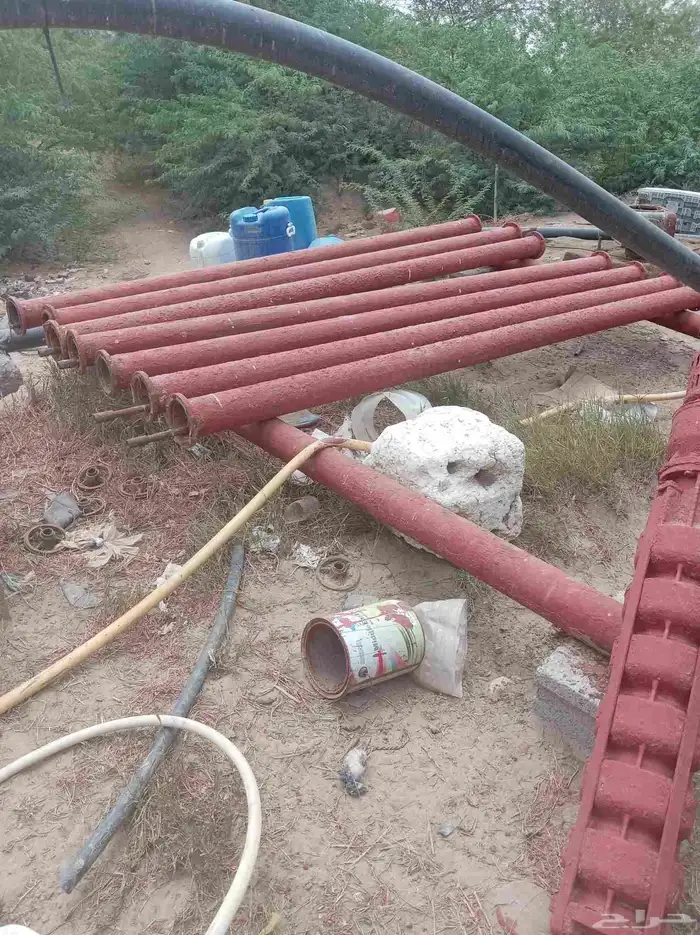 يوجد معانا طرمبة كبراري اطالي الصنع وتسع مواسير مع الطارة 4