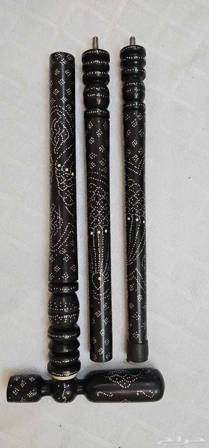 عصا عكاز منقوشة ومرشومة 0