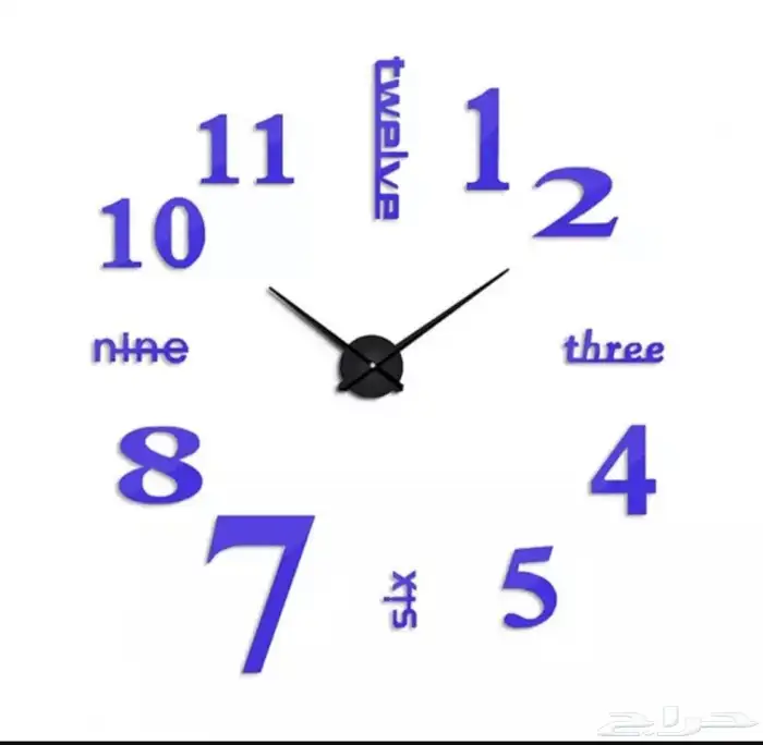 ساعة حائط 3D وساعة مجانا 8