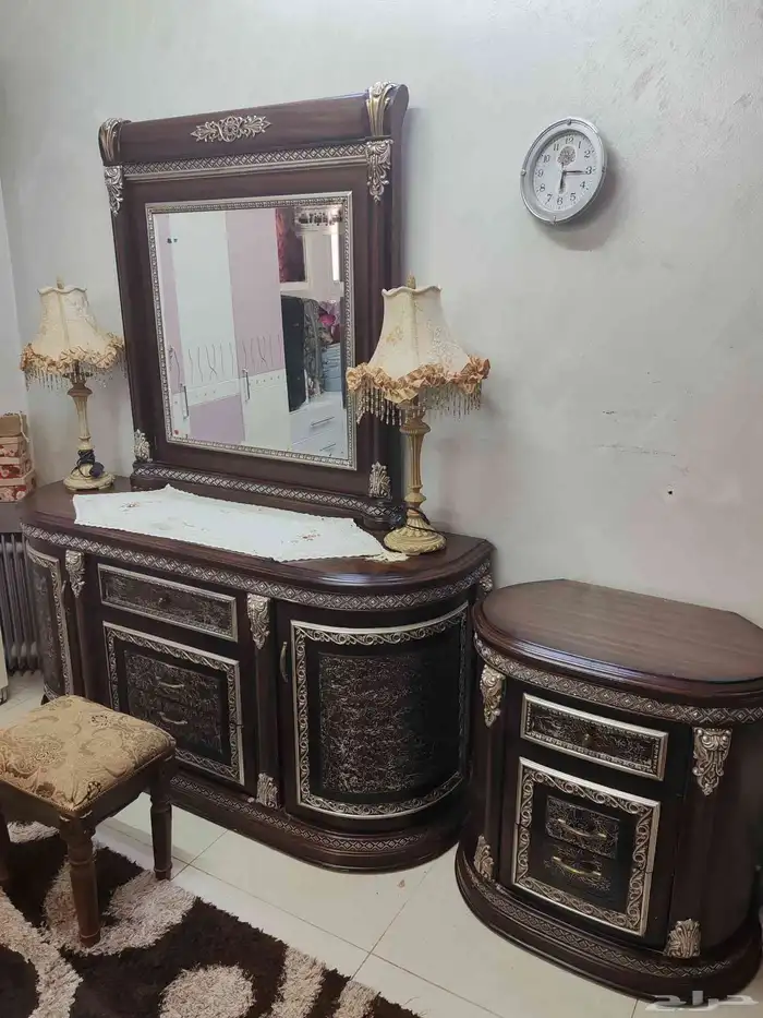 للبيع غرفة نوم فخمه شبه جديده ب 1500 3