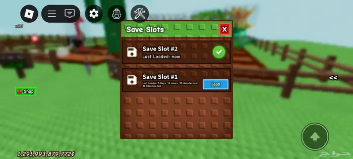 حساب روبلكس ماب المزرعه و ماب السرقه و ماب blox fruit 1