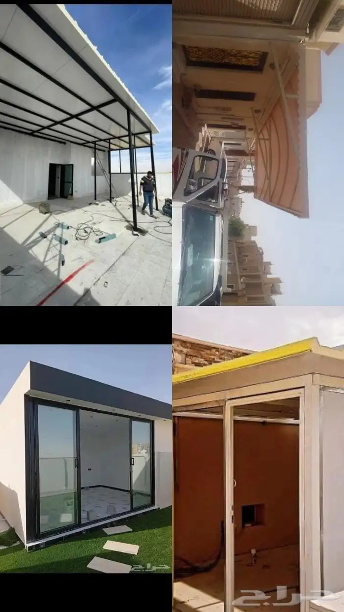 حداد تركيب غرف سندويش بنل ومضلات وسواتر وبرجولات 3