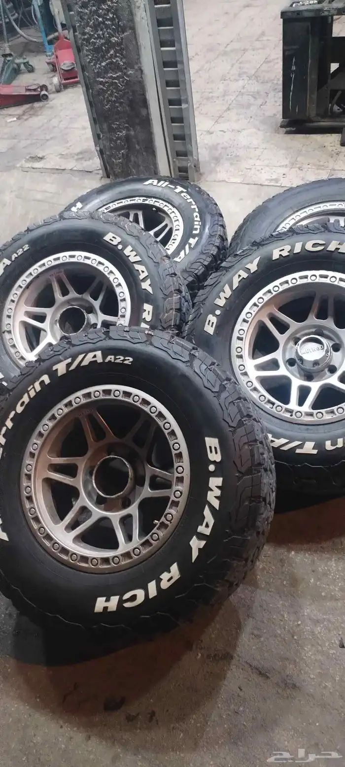 5جنوط ميثود وكفرات نص حجري 285 70 17 0
