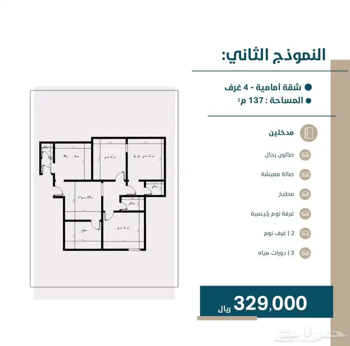 شقق للبيع ولاستثمار تحت التشطيب مده سته شهور للتسليم 2