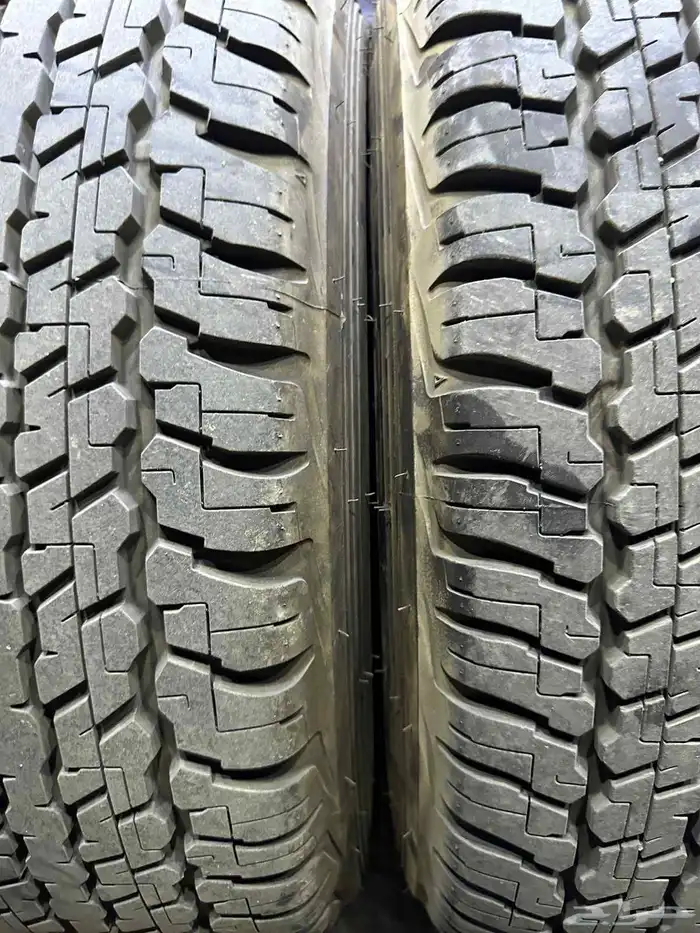 كفرات دنلوب ياباني مقاس 275.65.17 مع جنوط 7