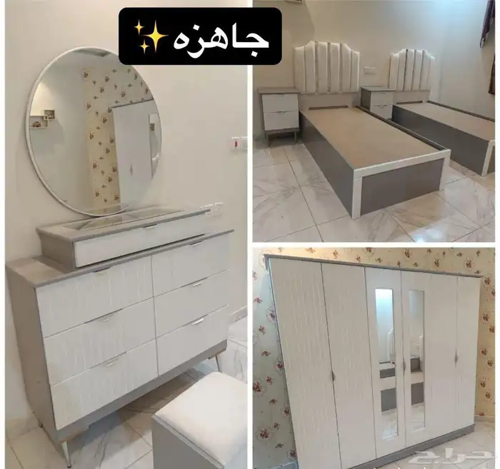 غرف نوم جديده جاهزه من المصنع مباشرة بسعر 2200 مع التوصيل وا 1