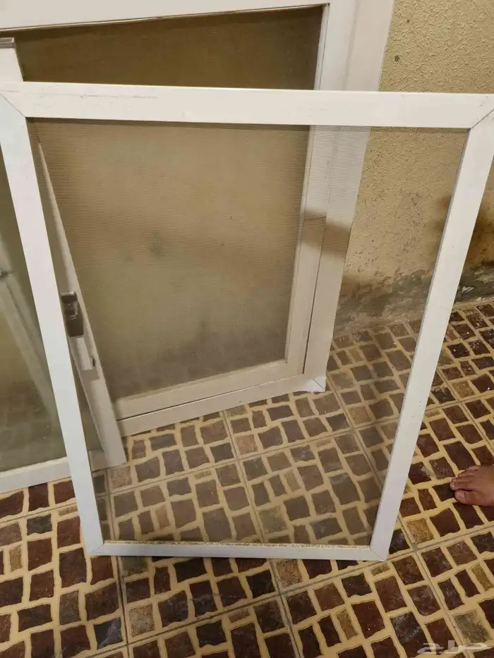 نافذة المونيوم قزاز ثلجي العرض 120 والطول 100 1