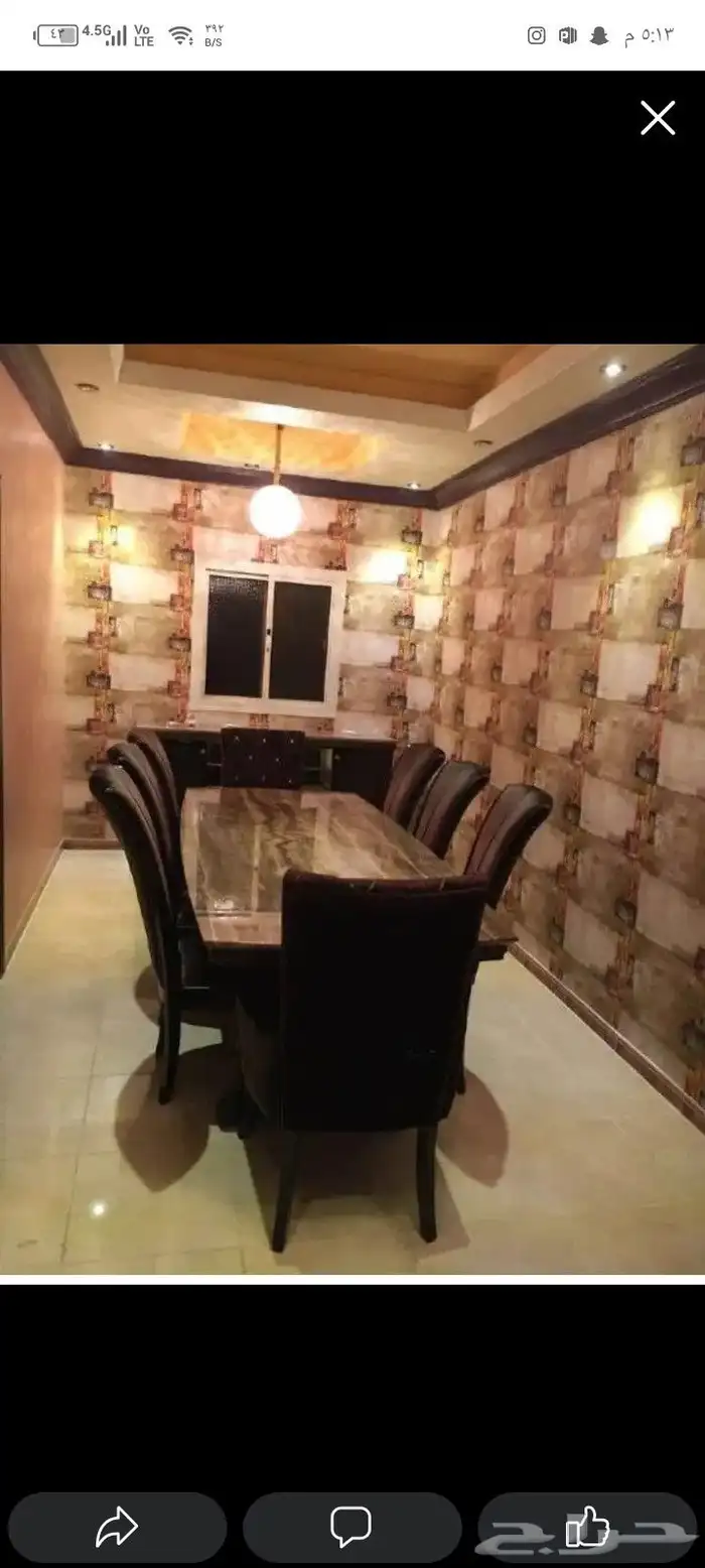 سفرة طعام ماليزي 8 كراسي 1