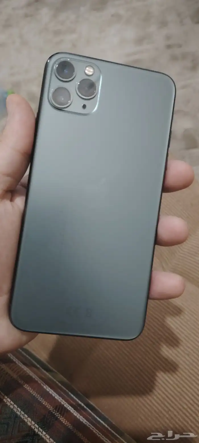 ايفون 11pro max 265GB الجهاز بدون اغراض بطاريه 73 1