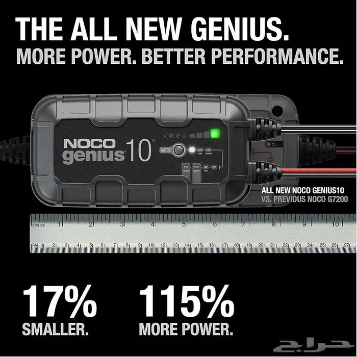 شاحن ومزود للطاقة لبطاريات السيارات والدبابات NOCO GENIUS10 5