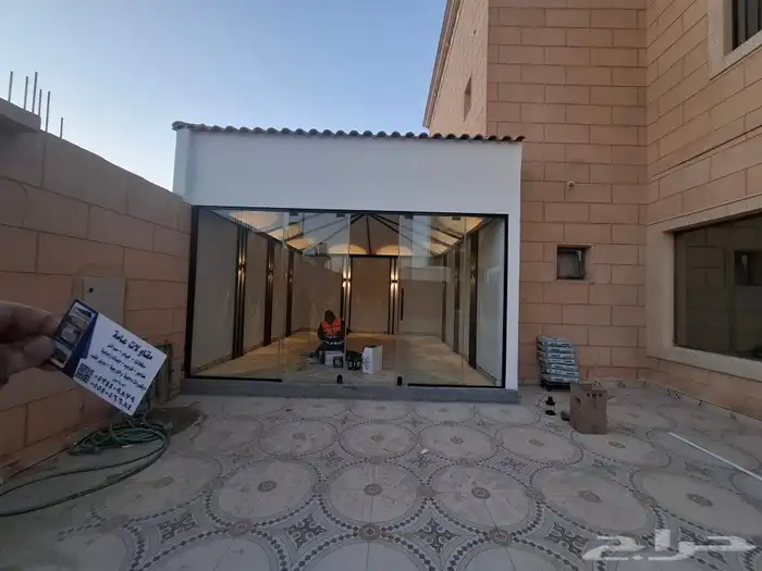 مضلات خيام سواتر برجولات غرف زجاجيه بديل خشب داخلي وخارجي 9