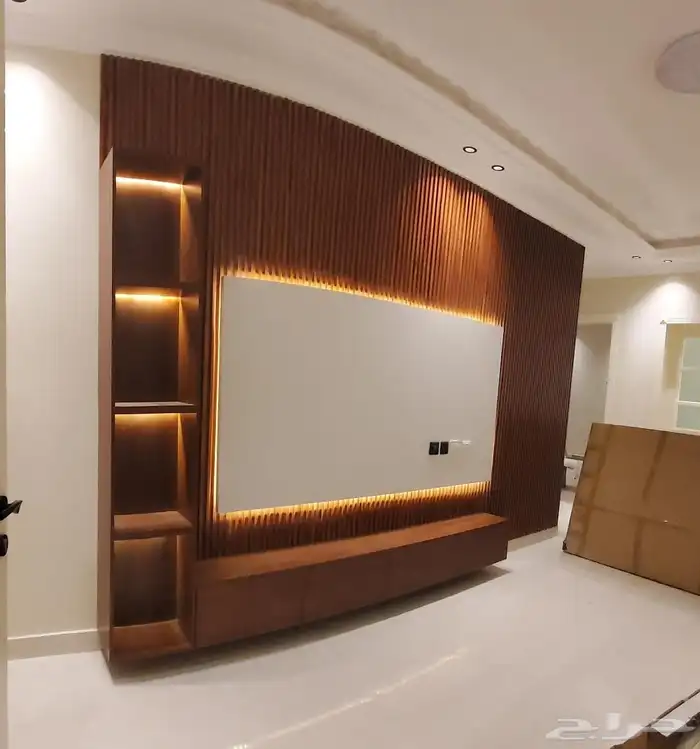 ديكورات داخليه واجهه شاشه شيبورد اصباغ بديل رخام 5