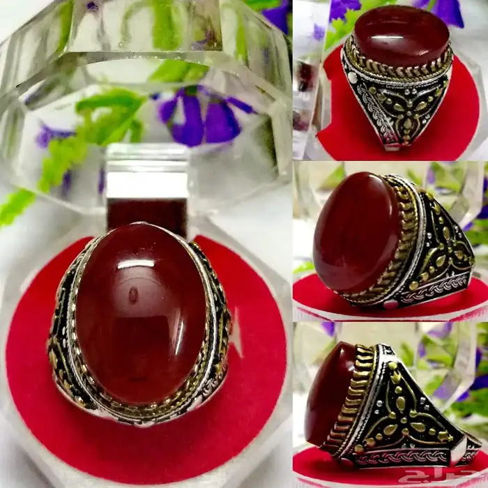 خواتم عقيق يماني للبيع 8
