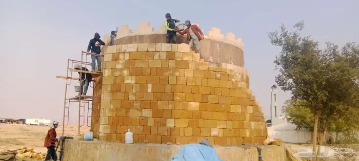 بنيان حجر ونخيل في انحاالمملكه 2