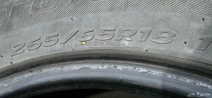 4 كفرات هنكوك 265 65 18 نظيفة شرط 3