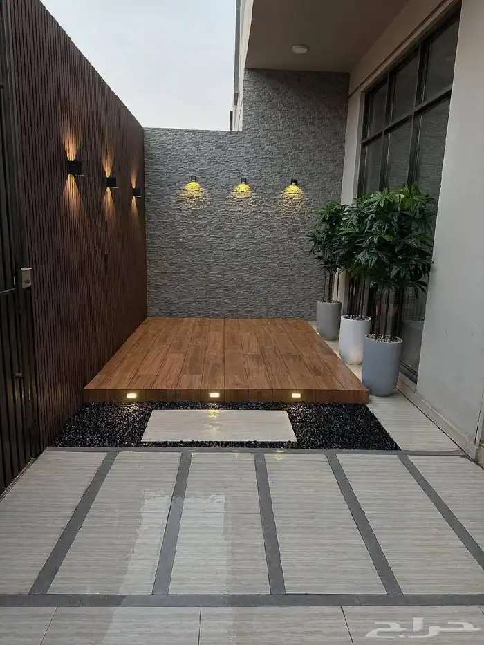 تنسيق حدائق بديل خشب احوض جلسات خارجيه شلالات ونوفير غرف زجا 9