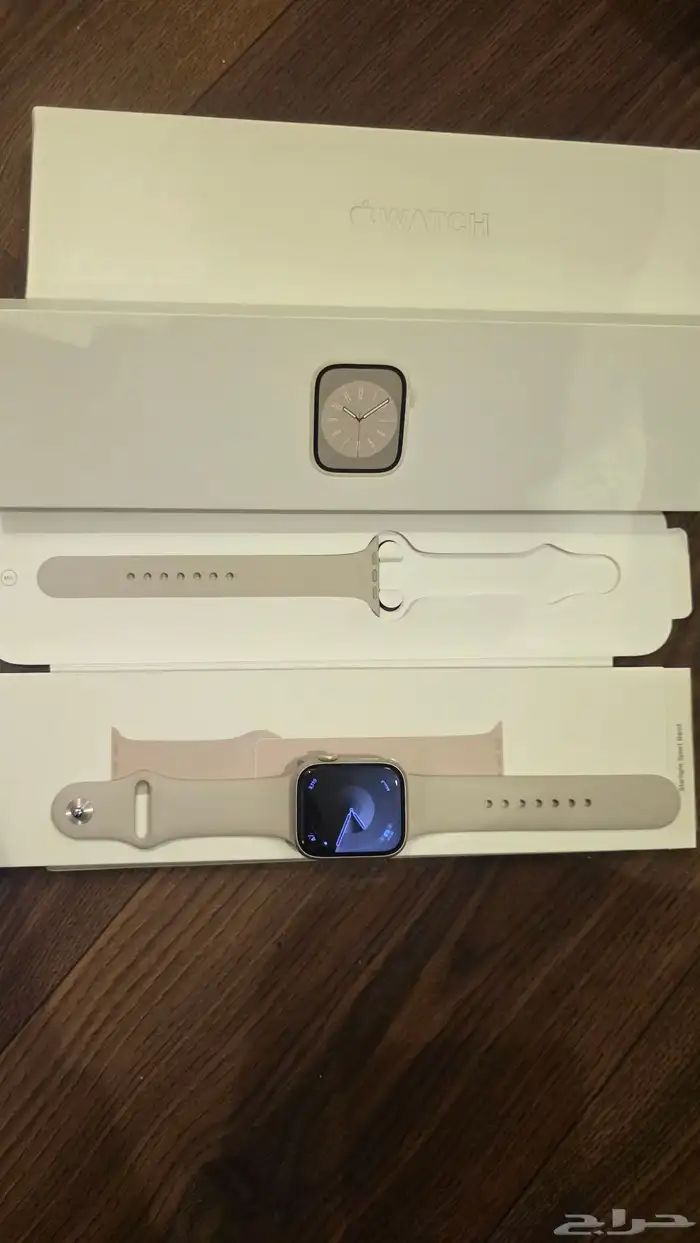 ساعة ابل الجيل 8 Apple Watch Series 8 45mm - بيج ممتاز 1
