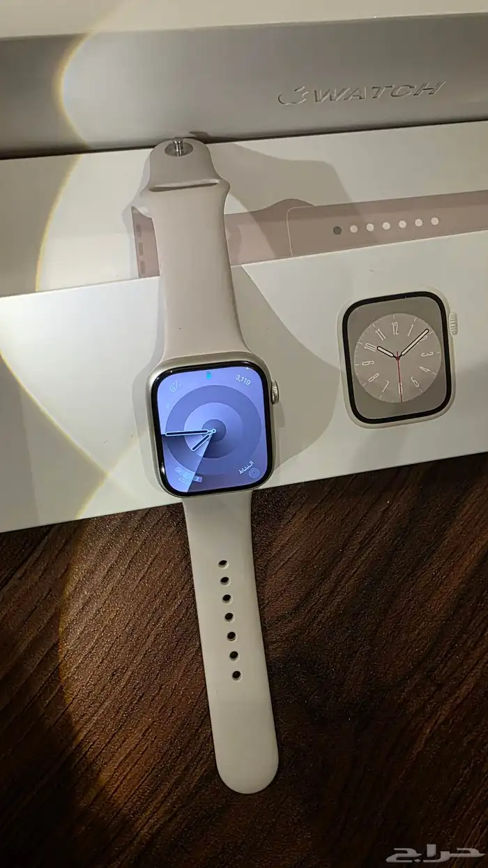 ساعة ابل الجيل 8 Apple Watch Series 8 45mm - بيج ممتاز 5