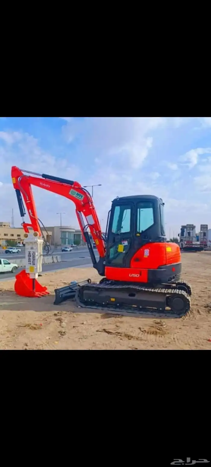 حفار بوكلين ميني 5 طن للاجار 0