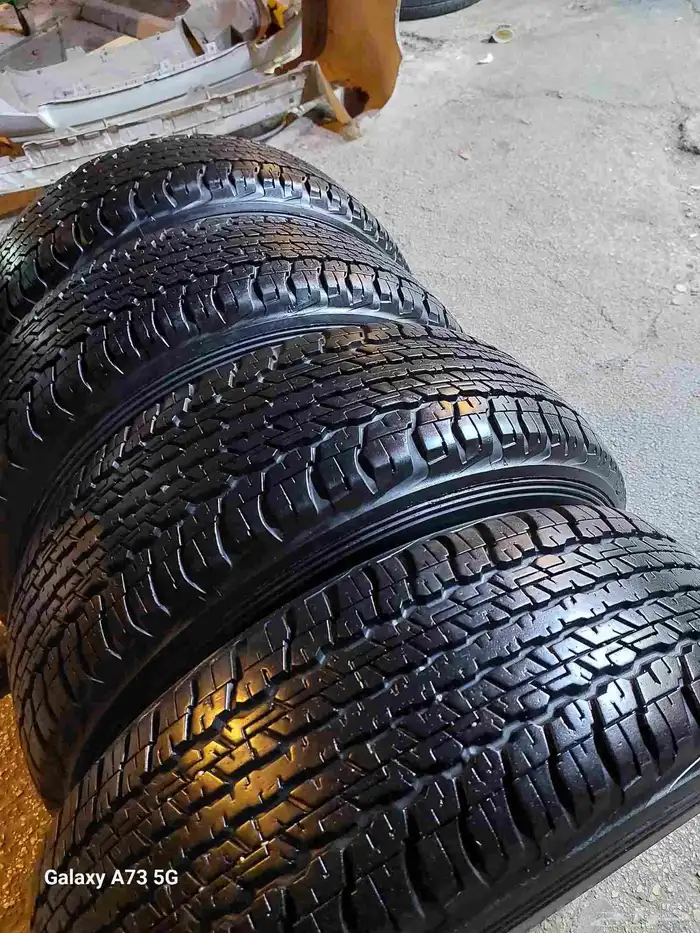 كفرات افجي دنلوب 265 70 17 شد بلاد دعسه نضيفه فل 13