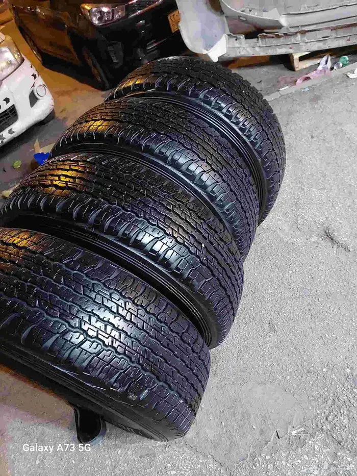كفرات افجي دنلوب 265 70 17 شد بلاد دعسه نضيفه فل 9