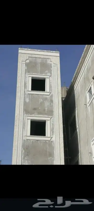 ديكورات خارجيه والياسه ملونه بلاسمنت الابيض بديل الحجر 0