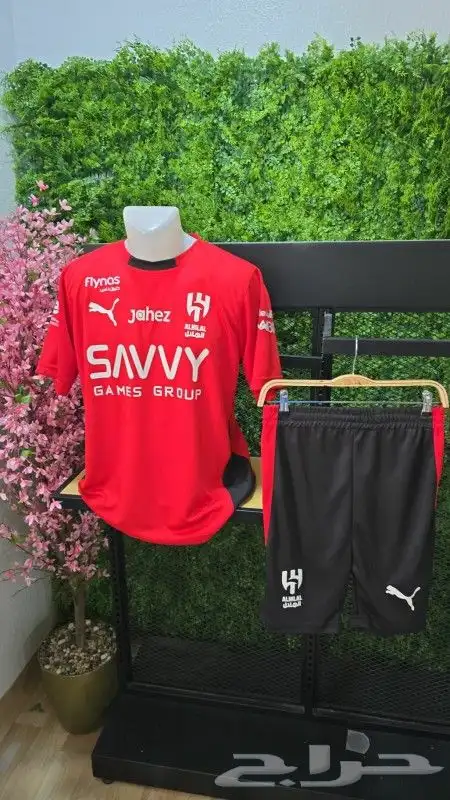 اطقم وتيشرت تمرين نادي الهلال خامه ممتاز وطباعه اسم حسب طلب 1
