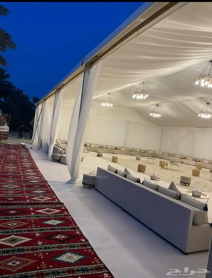 تاجير خيام اوروبي وكنب وجلسات ومكيفات وكراسي وتنظيم الحفلات 2