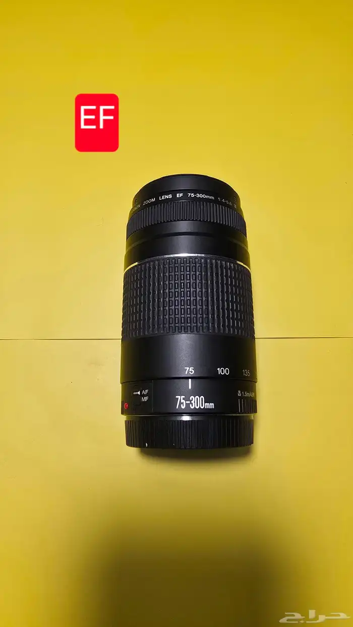 عدسة كانون Canon EF 75-300mm زووم نظيفة 0