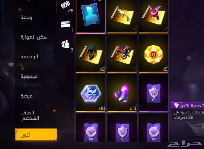 حساب ببجي وفري فاير للبيع 1