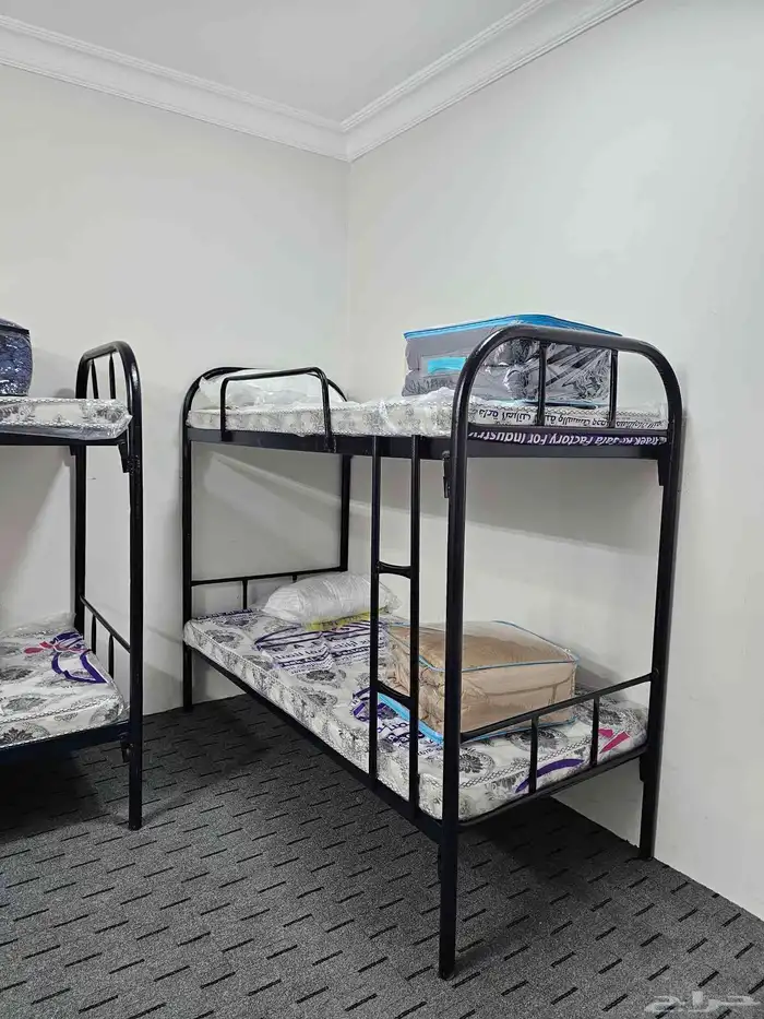 سرير دورين سرير دور مراتب طبيه بطانيات مفارش تأثيث سكن عماله 0