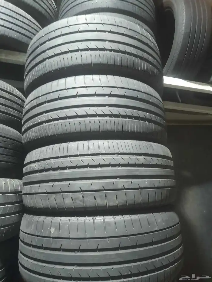طقم كفرات دنلوب ياباني مقاس 245 45 19كفرات نضيفه مشاءالله 3
