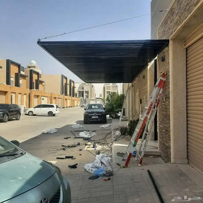 مظلات السيارات  جميع أعمال الحدادة وإلالمنيوم 0